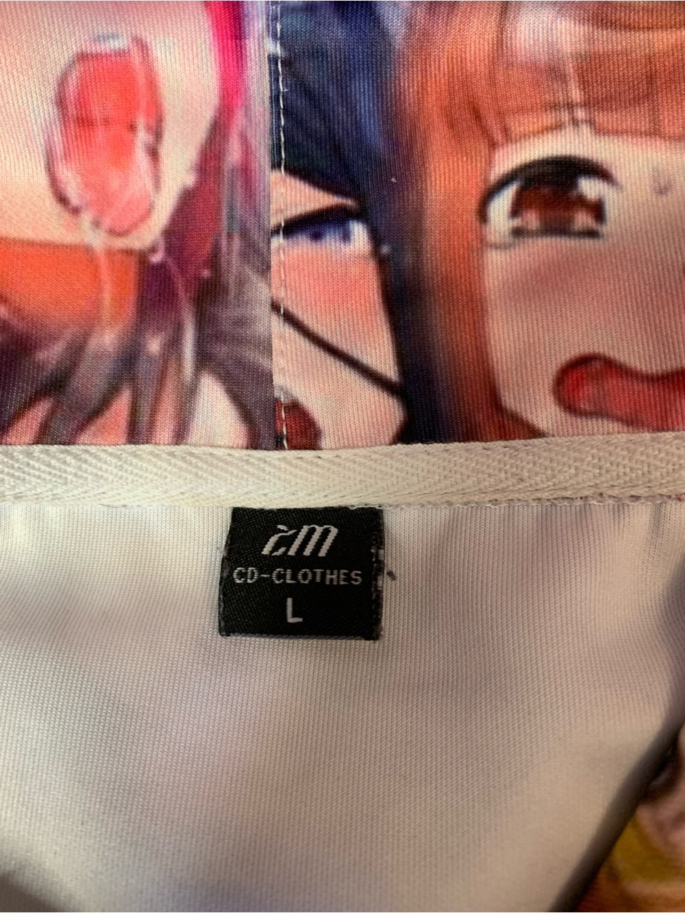CD CLOTHES Anime Ahegao Collage Graphic Hoodie Sweatshirt Large - Picture 4 of 7